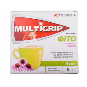 МУЛЬТИГРИП ФИТО С ЭХИНАЦЕЕЙ порошок орал. саше №8