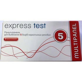 ТЕСТ МНОГОПРОФИЛЬНЫЙ ДЛЯ ОПРЕДЕЛЕНИЯ НАРКОТИКОВ В МОЧЕ ЭКСПРЕСС «EXPRESS» №5