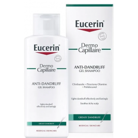 ЭУЦЕРИН «EUCERIN» ДЕРМОКАПИЛЯР ГЕЛЬ-ШАМПУНЬ ПРОТИВ ПЕРХОТИ ДЛЯ ЖИРНОЙ КОЖИ ГОЛОВЫ 250 мл