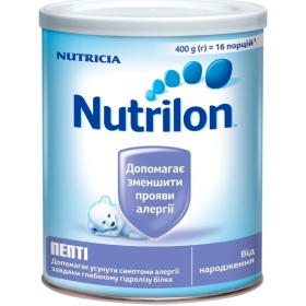 НУТРИЛОН NUTRILON Пепти-Юниор СМЕСЬ СУХАЯ МОЛОЧНАЯ с рождения до 6 месяцев 400 г
