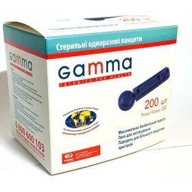 ЛАНЦЕТИ стерильний одноразові GAMMA №200