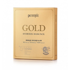 ПЕТІТФІ гідрогелева маска для лиця з золотим комплексом +5 №5