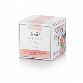 ПЕТІТФІ нічна маска для губ з вітаміном Е і маслом камелії 15г