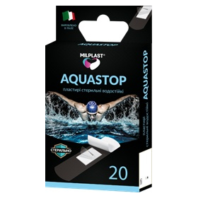 МІЛПЛАСТ АКВАСТОП Водостійкі стерильні пластирі №20