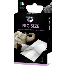 МІЛПЛАСТ БІГ САЙЗ пластир для ран нестандартного розміру 50*6см 1шт.
