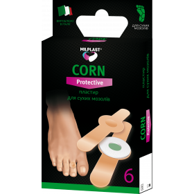 МІЛПЛАСТ КОРН ПРОТЕКТІВ пластир для сухих мозолів №6