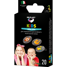 МІЛПЛАСТ КІДС АФТЕР БІТ Пластирі після укусів комах №20