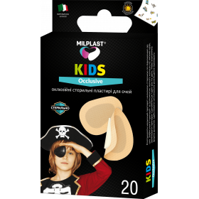 МІЛПЛАСТ КІДЗ OККЛЮЗІВ Оклюзійні стерильні пластирі для очей №20