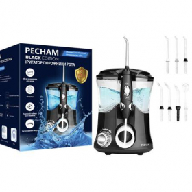 PECHAM іригатор для порожнини роту Professional чорний + 7 насадок в комплекті