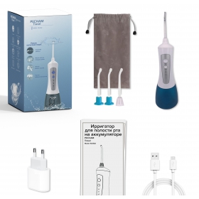 PECHAM іригатор для порожнини роту Travel New Version + 4 насадки в комплекті