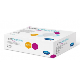 ПОВЯЗКА АКТИВИРОВАННАЯ НА РАНУ ПРИ ТЕРАПИИ ВО ВЛАЖНОЙ СРЕДЕ ГИДРОКЛИН HYDROCLEAN PLUS 7,5cмх7,5cм №1