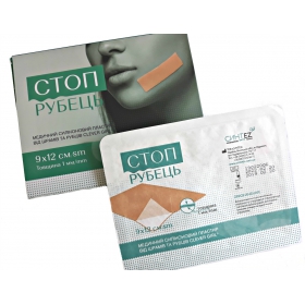 ПЛАСТЫРЬ СИЛИКОНОВЫЙ ПРОТИВ ШРАМОВ И РУБЦОВ СТОП РУБЕЦ CLEVER GIRL 9x12 см, 1 мм толщина