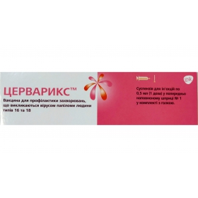 ЦЕРВАРІКС вакцина для ін'єкцій шприц 0,5мл 1доза
