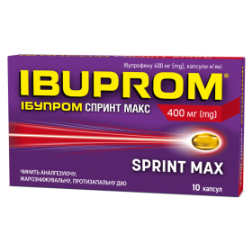 ІБУПРОМ СПРИНТ макс капс. 400мг №10