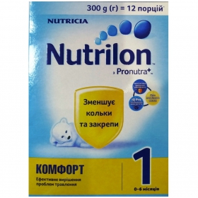 НУТРИЛОН NUTRILON КОМФОРТ 1 СМЕСЬ СУХАЯ МОЛОЧНАЯ 0-6 мес. 300 г