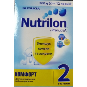 НУТРИЛОН NUTRILON КОМФОРТ 2 СМЕСЬ СУХАЯ МОЛОЧНАЯ 6-12 мес. 300 г