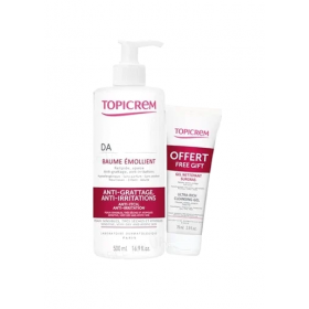 ТОПИКРЕМ АД СМЯГЧАЮЩИЙ БАЛЬЗАМ ДЛЯ ЛИЦА И ТЕЛА 500 мл + УЛЬТРА-ОБОГАЩЕННЫЙ ОЧИЩ. ГЕЛЬ 75 мл