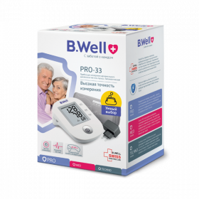 ТОНОМЕТР B.Well ИЗМЕРИТЕЛЬ АРТЕРИАЛЬНОГО ДАВЛЕНИЯ АВТОМАТИЧЕСКИЙ PRO-33