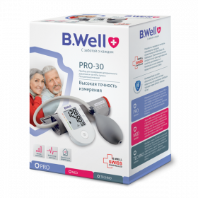 ТОНОМЕТР B.Well ИЗМЕРИТЕЛЬ АРТЕРИАЛЬНОГО ДАВЛЕНИЯ ПОЛУАВТОМАТИЧЕСКИЙ PRO-30