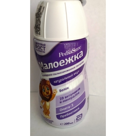 ПЕДИАШУР СМЕСЬ ЖИДКАЯ PEDIASURE МАЛОЕЖКА от 1 года с натуральным вкусом 200 мл