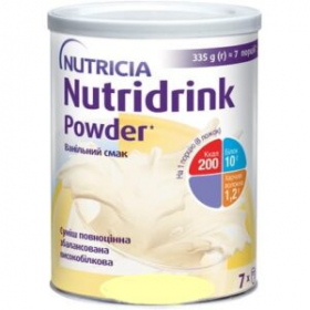 НУТРИДРИНК ПАУДЕР СМЕСЬ СУХАЯ СБАЛАНСИРОВАННАЯ ДЛЯ ЭНТЕРАЛЬНОГО ПИТАНИЯ Powder со вкусом ванили 335г