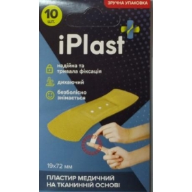 ПЛАСТЫРЬ iPlast набор медицинских на тканевой основе №10