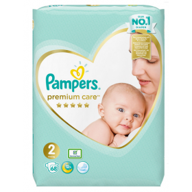 ПОДГУЗНИКИ ДЕТСКИЕ PAMPERS PREMIUM CARE mini №68