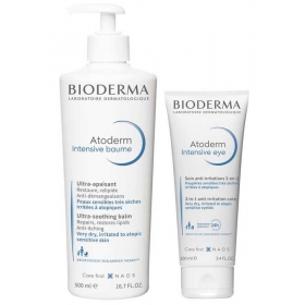 БІОДЕРМА Атодерм інтенсив бальзам 500мл + Атодерм інтенсив для контуру очей 100мл набір