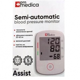 ТОНОМЕТР ИЗМЕРИТЕЛЬ АРТЕРИАЛЬНОГО ДАВЛЕНИЯ ПОЛУАВТОМАТИЧЕСКИЙ «PROMEDICA» Assist