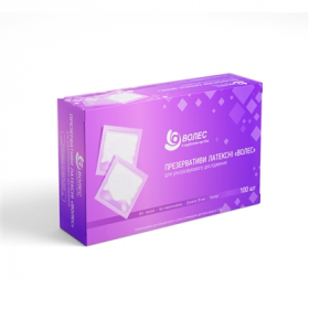 ПРЕЗЕРВАТИВЫ ЛАТЕКСНЫЕ «ВОЛЕС» ДЛЯ УЛЬТРАЗВУКОВОГО ИССЛЕДОВАНИЯ №100