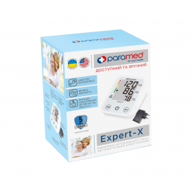ТОНОМЕТР PARAMED EXPERT-Х ИЗМЕРИТЕЛЬ АРТЕРИАЛЬНОГО ДАВЛЕНИЯ И ЧАСТОТЫ ПУЛЬСА АВТОМАТИЧЕСКИЙ с адапт.