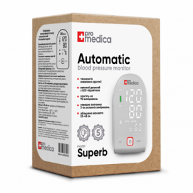 ТОНОМЕТР ИЗМЕРИТЕЛЬ АРТЕРИАЛЬНОГО ДАВЛЕНИЯ АВТОМАТИЧЕСКИЙ «PROMEDICA» superb