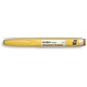 СОЛІКВА розчин для ін'єкцій 100од/мл+33мкг/мл картридж 3мл №3