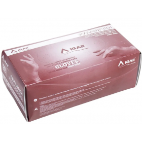 ПЕРЧАТКИ МЕДИЦИНСКИЕ ЛАТЕКСНЫЕ СМОТРОВЫЕ НЕСТЕРИЛЬНЫЕ «IGAR» HIGH RISK р.7-8 М №25