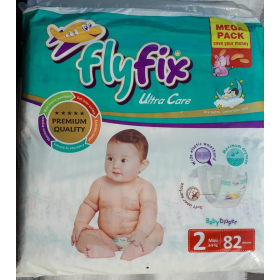ПОДГУЗНИКИ ДЕТСКИЕ ГИГИЕНИЧЕСКИЕ FLY FIX р.2 (3-6кг) №82