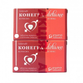 КОНЕГРА ДЕЛЮКС табл. жев., 50 мг №8 + 50 мг №8
