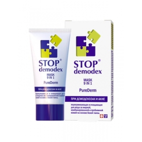 СТОП ДЕМОДЕКС STOP DEMODEX МАСКА 9в1 PureDerm 50мл