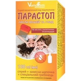 ПАРАСТОП спрей противопедикулезный 100мл