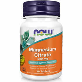 МАГНІЯ ЦИТРАТ NOW 200мг табл. №30