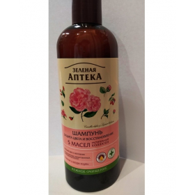 ШАМПУНЬ «ЗЕЛЕНАЯ АПТЕКА» Восстановление и блеск 5 МАСЕЛ 500мл