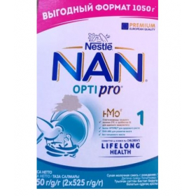 СУМІШ суха молочна НАН «NAN 1 ОПТІПРО» з народження 1050г