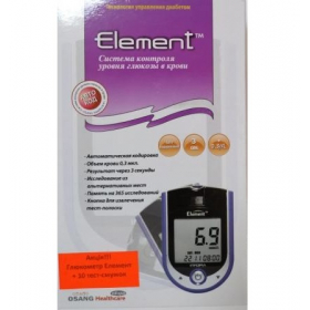 ГЛЮКОМЕТР ELEMENT + 10 тест-полосок