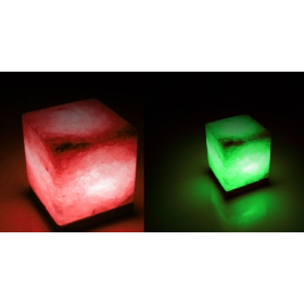 ЛАМПА СОЛЯНАЯ SALTKEY КУБ (красная, зеленая)