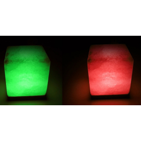 ЛАМПА СОЛЯНАЯ SALTKEY КУБ ГИГАНТ (красная, зеленая)