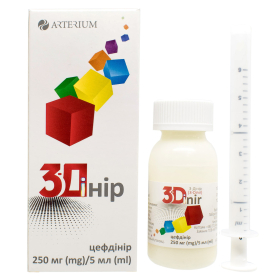 3-ДІНІР порошок для оральної суспензії 250мг/5мл 60мл