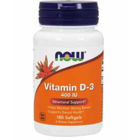 ВІТАМІН Д3 NOW 400мо капс. №180