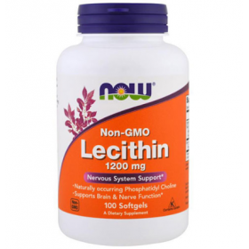 ЛЕЦИТИН 1200мг NOW капс. №100