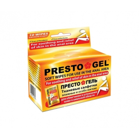 ПРЕСТО ГЕЛЬ влажные мягкие салфетки №10