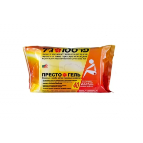 ПРЕСТО ГЕЛЬ влажные мягкие салфетки №40