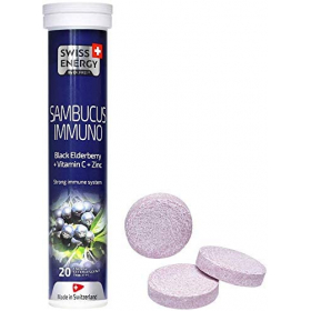 ВИТАМИНЫ SWISS ENERGY by DR.FREI Экстракт бузины + С + Цинк шипучие №20